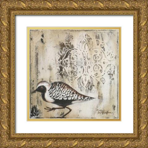 Couture Sandy Shore I Gold Ornate Wood Framed Art Print with Double Matting by Hakimipour, Tiffany