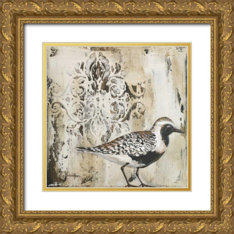 Couture Sandy Shore II Gold Ornate Wood Framed Art Print with Double Matting by Hakimipour, Tiffany