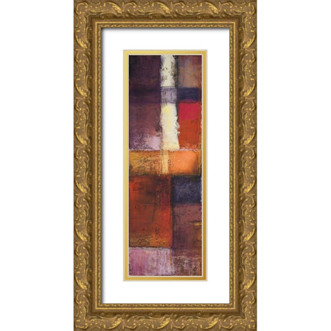 Deconstructing Panel I Gold Ornate Wood Framed Art Print with Double Matting by Marcon, Michael