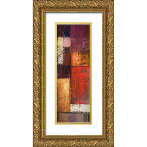 Deconstructing Panel II Gold Ornate Wood Framed Art Print with Double Matting by Marcon, Michael