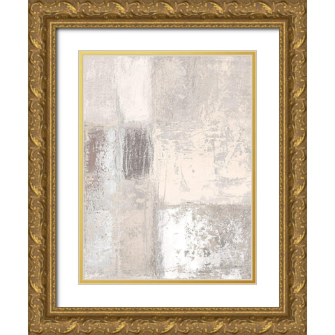 Neutral Autumn Deconstructing II Gold Ornate Wood Framed Art Print with Double Matting by Marcon, Michael