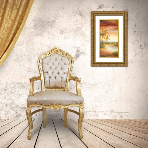 Return to the Sea Gold Ornate Wood Framed Art Print with Double Matting by Marcon, Michael