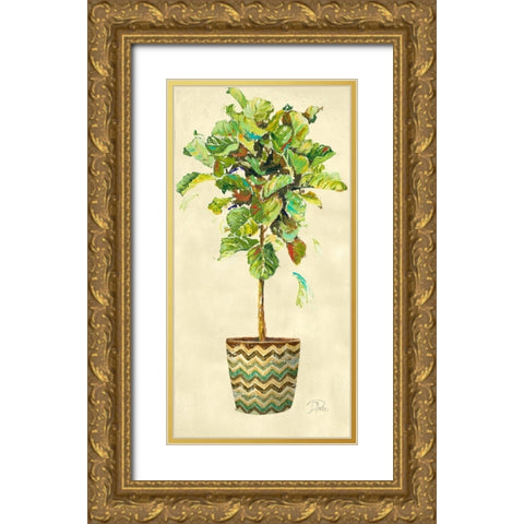 Essential Compliment on Cream III Gold Ornate Wood Framed Art Print with Double Matting by Pinto, Patricia