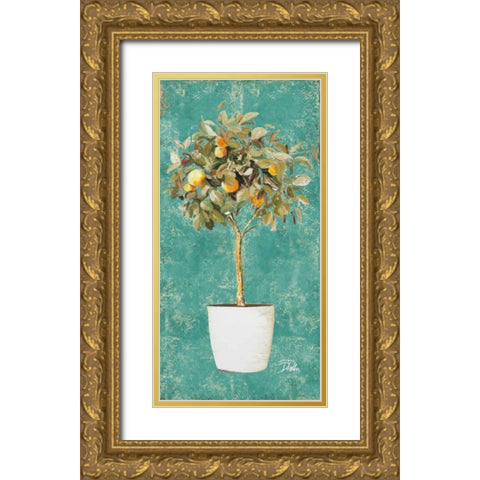 Essential Compliment II Gold Ornate Wood Framed Art Print with Double Matting by Pinto, Patricia