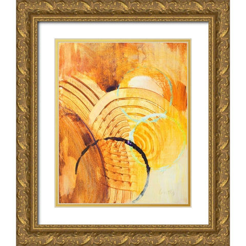 Above and Beyond II Gold Ornate Wood Framed Art Print with Double Matting by Loreth, Lanie