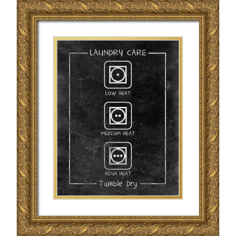 Laundry Care I Gold Ornate Wood Framed Art Print with Double Matting by SD Graphics Studio