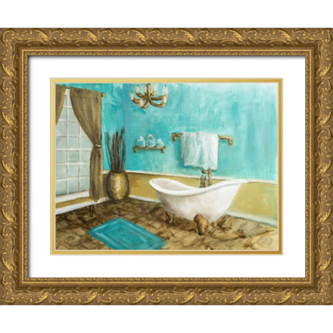 Golden Throne Room II Gold Ornate Wood Framed Art Print with Double Matting by Johnson, Walt