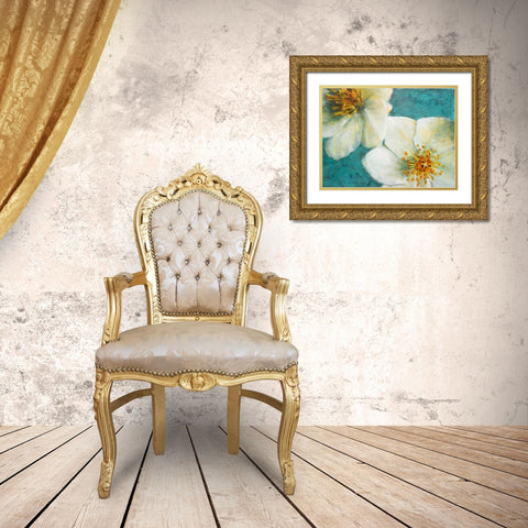Purely Elegant II Gold Ornate Wood Framed Art Print with Double Matting by Johnson, Walt