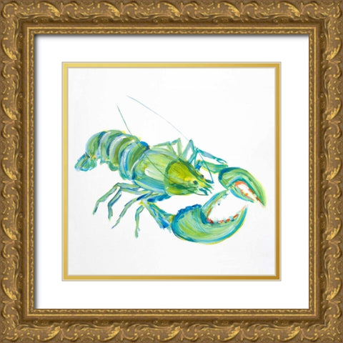 Sealife III Gold Ornate Wood Framed Art Print with Double Matting by DeRice, Julie