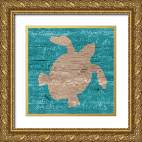 Coastal Wonder II Gold Ornate Wood Framed Art Print with Double Matting by DeRice, Julie