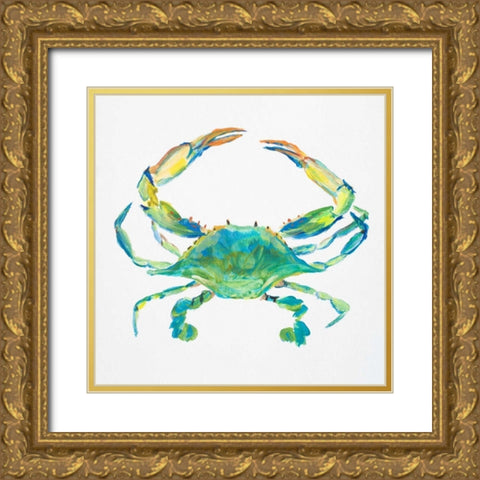 Sealife IV Gold Ornate Wood Framed Art Print with Double Matting by DeRice, Julie