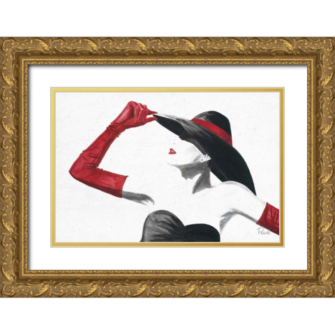 Women of Style II Gold Ornate Wood Framed Art Print with Double Matting by Urban Pearl Collection, Llc