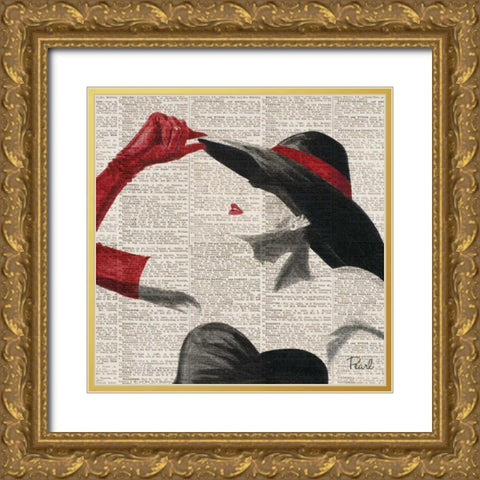 Women of Style Square II Gold Ornate Wood Framed Art Print with Double Matting by Urban Pearl Collection, Llc