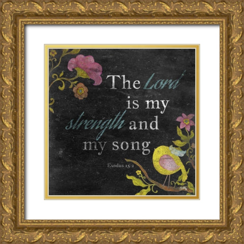 Strength and Love I Gold Ornate Wood Framed Art Print with Double Matting by Medley, Elizabeth