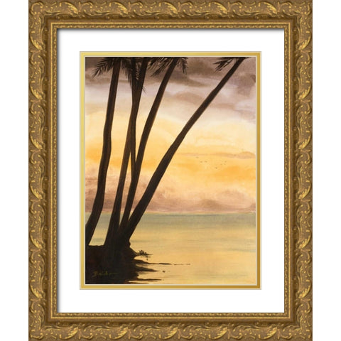 Approaching Horizon II Gold Ornate Wood Framed Art Print with Double Matting by Baliko, Linda