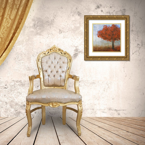 Eternal Tree Gold Ornate Wood Framed Art Print with Double Matting by Johnson, Walt