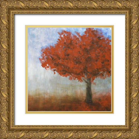Eternal Tree Gold Ornate Wood Framed Art Print with Double Matting by Johnson, Walt