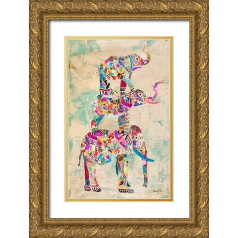 Trunk Show II Gold Ornate Wood Framed Art Print with Double Matting by Ritter, Gina