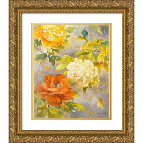 Beauty of the Blossom Gold Ornate Wood Framed Art Print with Double Matting by Loreth, Lanie