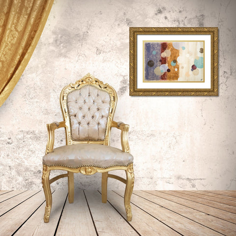 Clusters I Gold Ornate Wood Framed Art Print with Double Matting by Marcon, Michael