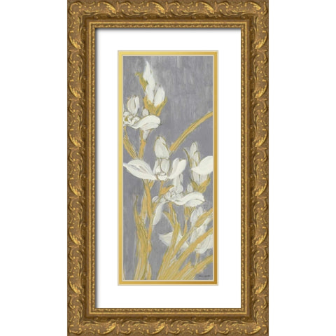 Tranquil Elegance Panel II Gold Ornate Wood Framed Art Print with Double Matting by Loreth, Lanie