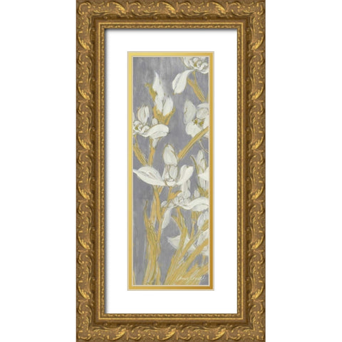 Tranquil Elegance Panel IV Gold Ornate Wood Framed Art Print with Double Matting by Loreth, Lanie