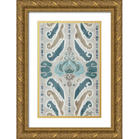 A Touch of Flourish I Gold Ornate Wood Framed Art Print with Double Matting by Pinto, Patricia