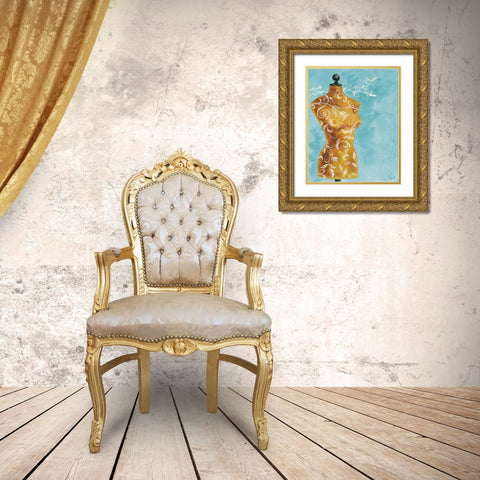 Dressmakers Assistant I Gold Ornate Wood Framed Art Print with Double Matting by Urban Pearl Collection, Llc