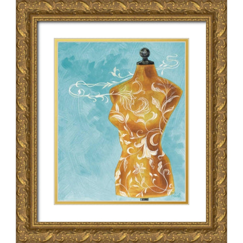 Dressmakers Assistant II Gold Ornate Wood Framed Art Print with Double Matting by Urban Pearl Collection, Llc