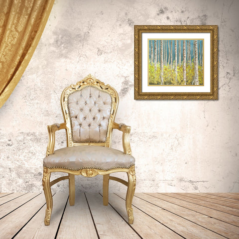 Golden Birchwood Gold Ornate Wood Framed Art Print with Double Matting by Johnson, Walt