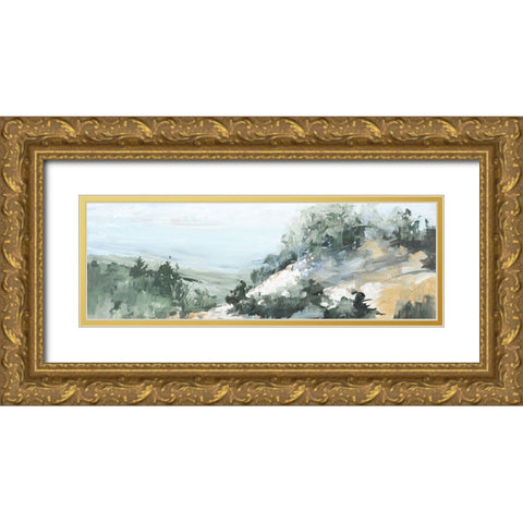 Morning Light Panel Gold Ornate Wood Framed Art Print with Double Matting by Slivka, Jane