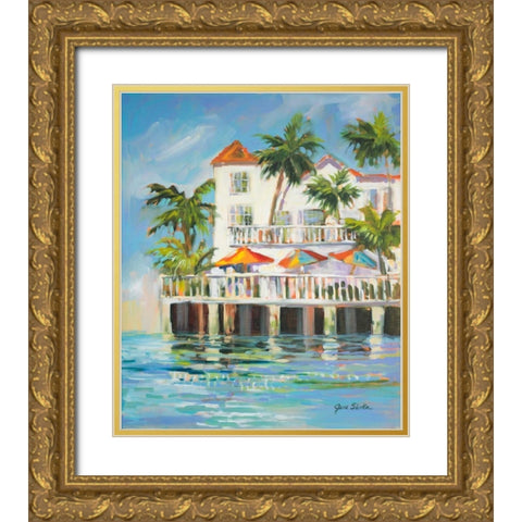 Resort Style Gold Ornate Wood Framed Art Print with Double Matting by Slivka, Jane