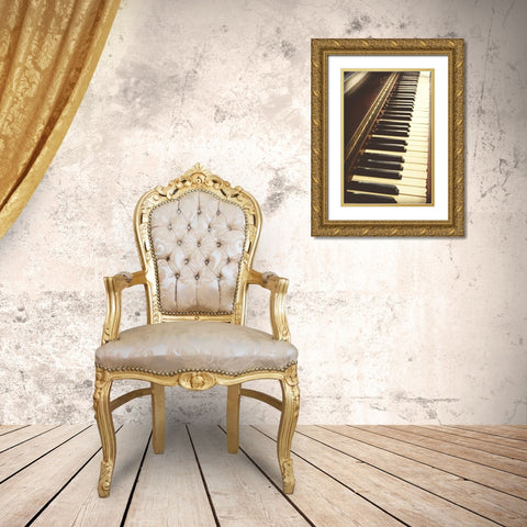 Play it Again Gold Ornate Wood Framed Art Print with Double Matting by Bryant, Susan