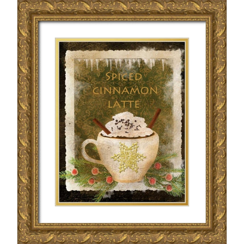 Spiced Cinnamon Latte Gold Ornate Wood Framed Art Print with Double Matting by Albert, Beth