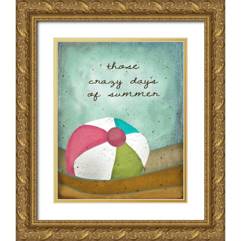 Crazy Days of Summer Gold Ornate Wood Framed Art Print with Double Matting by Albert, Beth