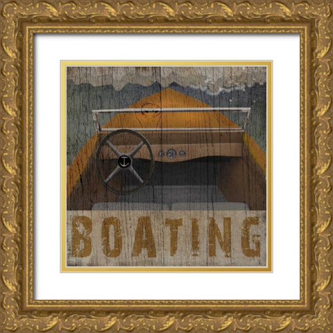 Boating Gold Ornate Wood Framed Art Print with Double Matting by Albert, Beth