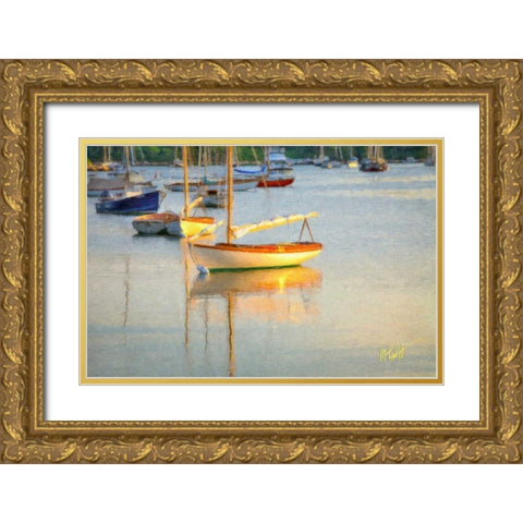 Sail Me Gold Ornate Wood Framed Art Print with Double Matting by Petrizzo, Michael