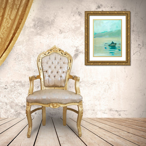 Red Oar Gold Ornate Wood Framed Art Print with Double Matting by Hoffman, Kate