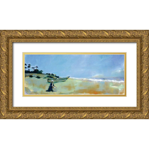 Ryoshi Gold Ornate Wood Framed Art Print with Double Matting by Hoffman, Kate
