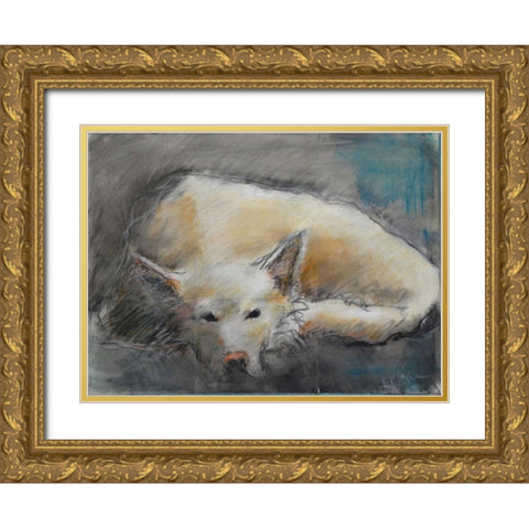 Missy Gold Ornate Wood Framed Art Print with Double Matting by Hoffman, Kate