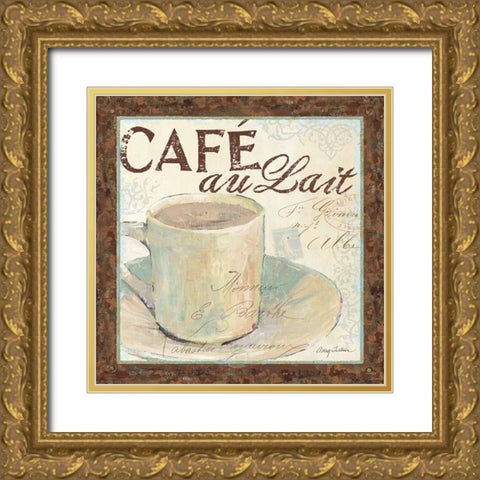 Cafe du Matin I Gold Ornate Wood Framed Art Print with Double Matting by Tillmon, Avery