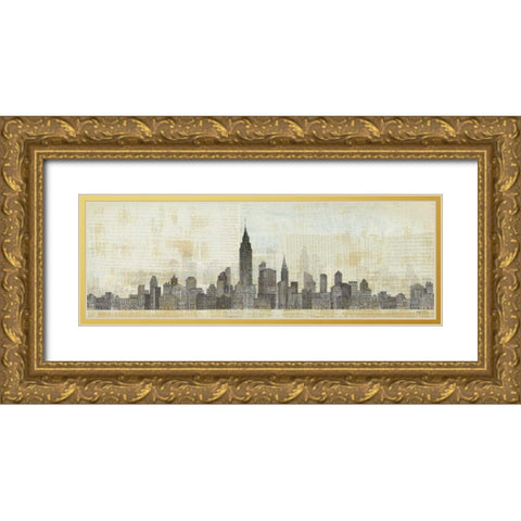 Empire Skyline Gold Ornate Wood Framed Art Print with Double Matting by Tillmon, Avery