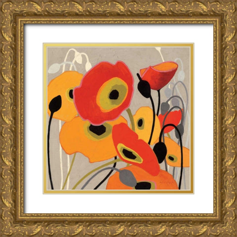 Mango Tango I Gold Ornate Wood Framed Art Print with Double Matting by Novak, Shirley