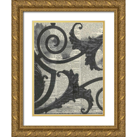 Architectural Paris II Gold Ornate Wood Framed Art Print with Double Matting by Olivier, Marc