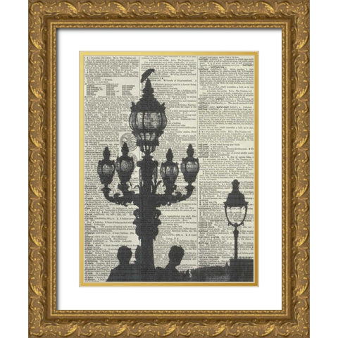 Architectural Paris III Gold Ornate Wood Framed Art Print with Double Matting by Olivier, Marc