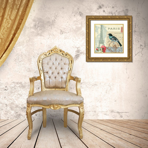 Memories I Gold Ornate Wood Framed Art Print with Double Matting by Pelletier, Alain