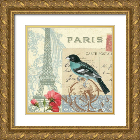 Memories I Gold Ornate Wood Framed Art Print with Double Matting by Pelletier, Alain