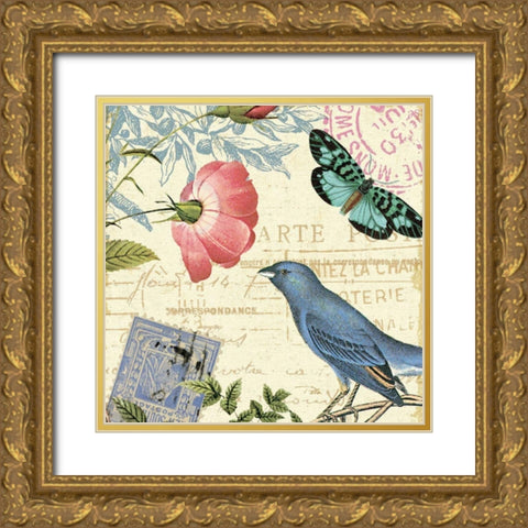 Memories IV Gold Ornate Wood Framed Art Print with Double Matting by Pelletier, Alain