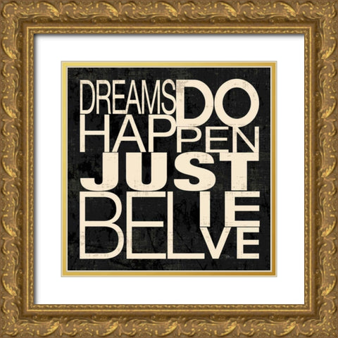 Good Words I Gold Ornate Wood Framed Art Print with Double Matting by Pela Studio