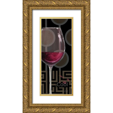Cool Gold Ornate Wood Framed Art Print with Double Matting by Audit, Lisa